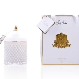 Dodaj do koszyka ŚWIECA ZAPACHOWA GRAND WHITE ART DECO CANDLE COTE NOIRE 17x10cm