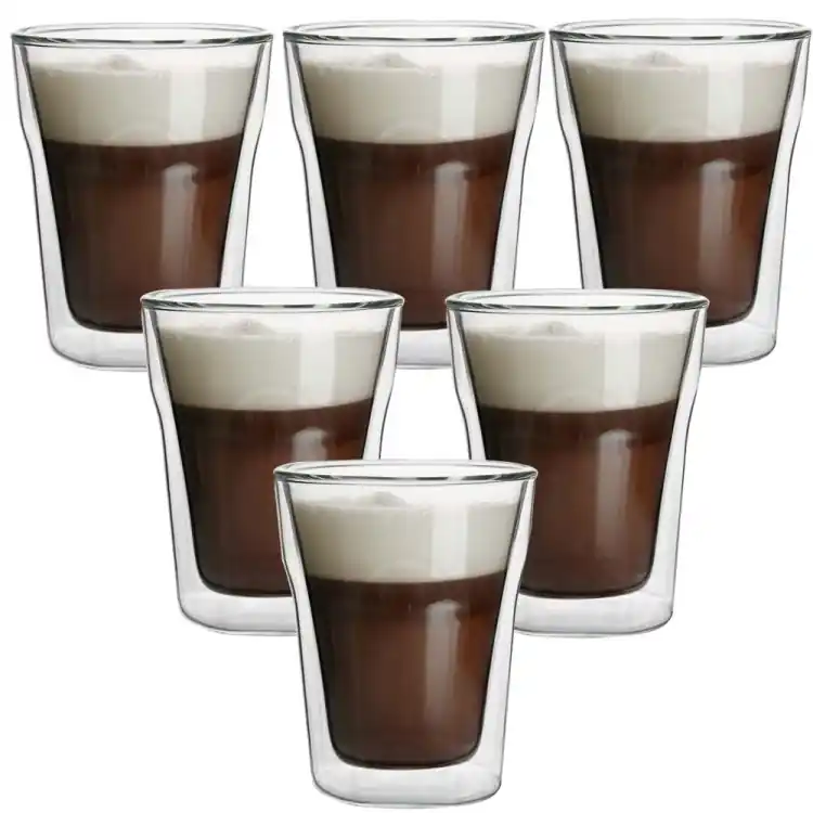 Niska cena Szklanki termiczne Malachit Cube 240 ml zestaw 6 szklanek