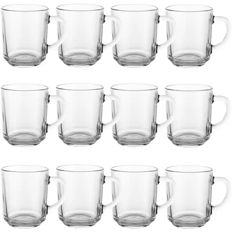 Kubek przezroczysty szklanka Florina Standard 250 ml zestaw 12 szklanek do kawy herbaty Ostatnia szansa