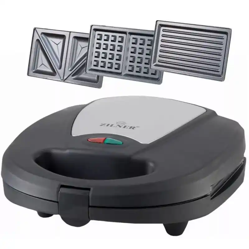 Hit sprzedaży Toster 3w1 opiekacz do kanapek grill gofrownica Zilner ZL-113
