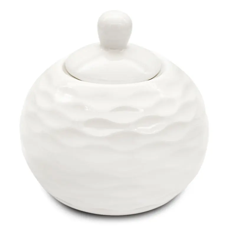 Popularny Cukiernica porcelanowa 320 ml cukierniczka biała pojemnik na cukier Bella Fiore Alis Tragar 42394
