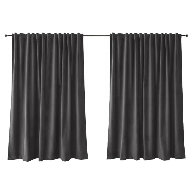 Zasłona do salonu Myrrhis w tkaninie PET FRIENDLY 280x270 cm ciemnoszara Niska cena
