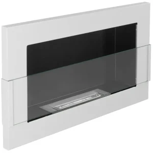 Biokominek Maltern 65x40 cm z szybą biały połysk z certyfikatem TÜV Zniżka