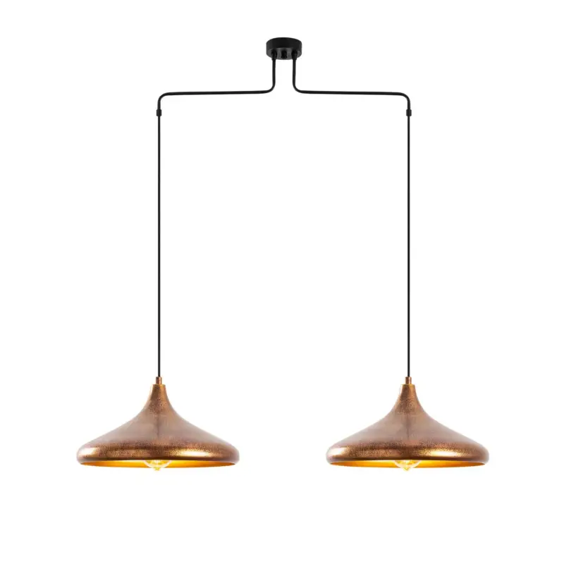 Hit cenowy Lampa wisząca Nairred x2 postarzane złoto