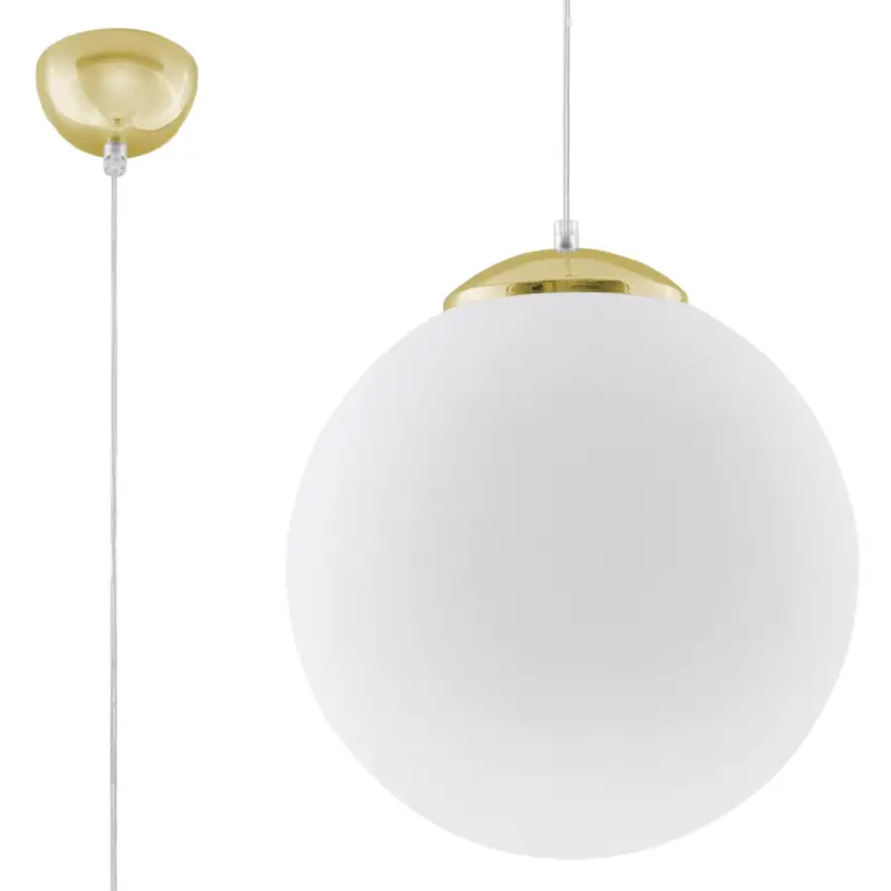 Tani Lampa wisząca Blowly średnica 30 cm złota