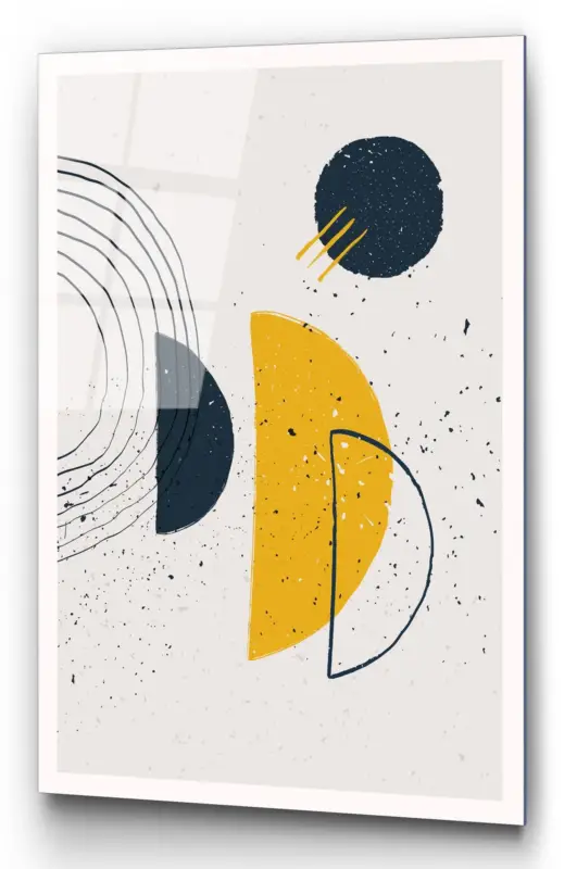 Łatwy zwrot Obraz Onybill 65x45 cm z żółtymi akcentami