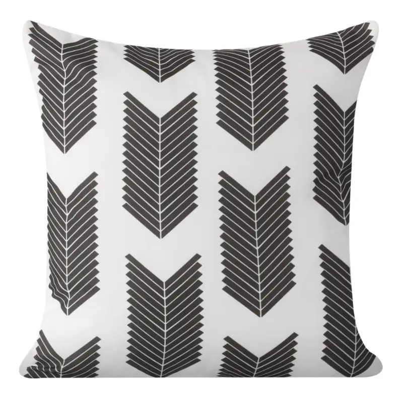 Poszewka na poduszkę Anise 40x40 cm czarno-biała Oferta czasowa
