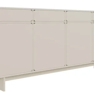 Komoda czterodrzwiowa Wuwu z czterema szufladami 200 cm szarobeżowa Oferta czasowa