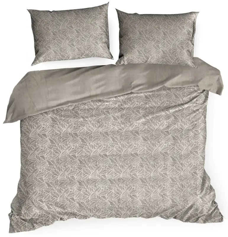 Bestseller Komplet pościeli Flano 220x200 cm beżowo-srebrna