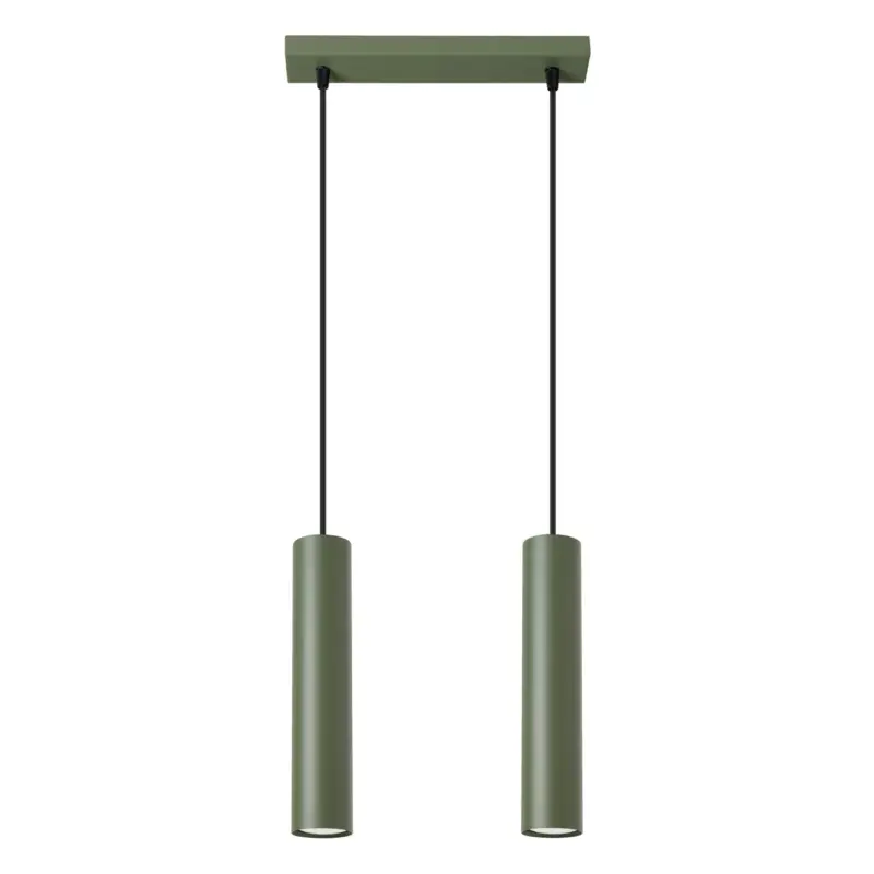 Lampa wisząca Lagos 2 zielona oliwka Oferta czasowa