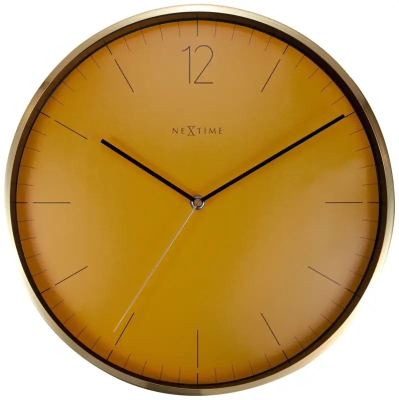 Rabat Zegar ścienny Essential 34 cm pomarańczowo-złoty