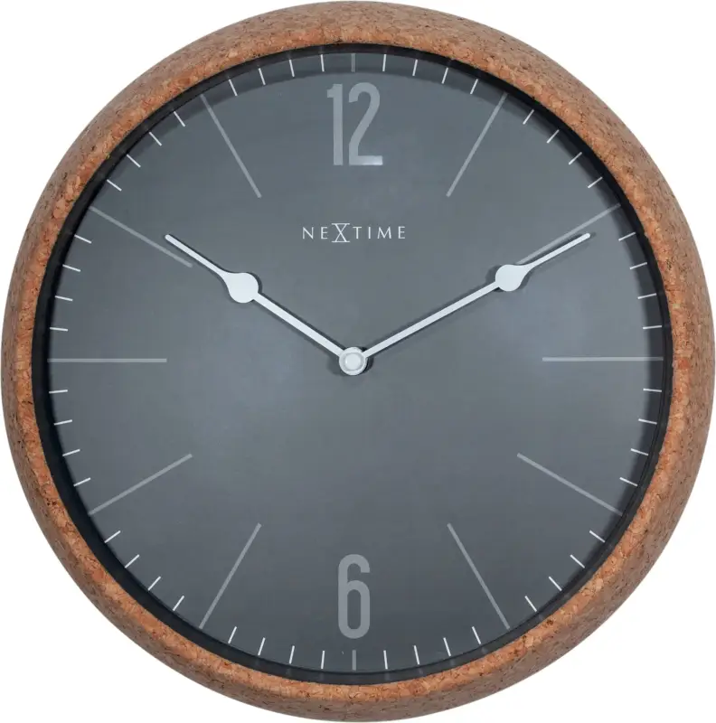 Tylko dziś Zegar ścienny Cork 30 cm czarno-brązowy