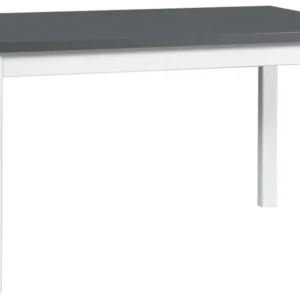 Bestseller Stół drewniany do jadalni rozkładany Moized 140-180x80 cm biały/grafitowy