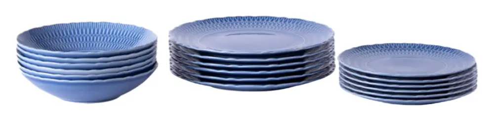 Zamów dziś Zestaw talerzy porcelanowych dla 6 os. Sofia niebieski
