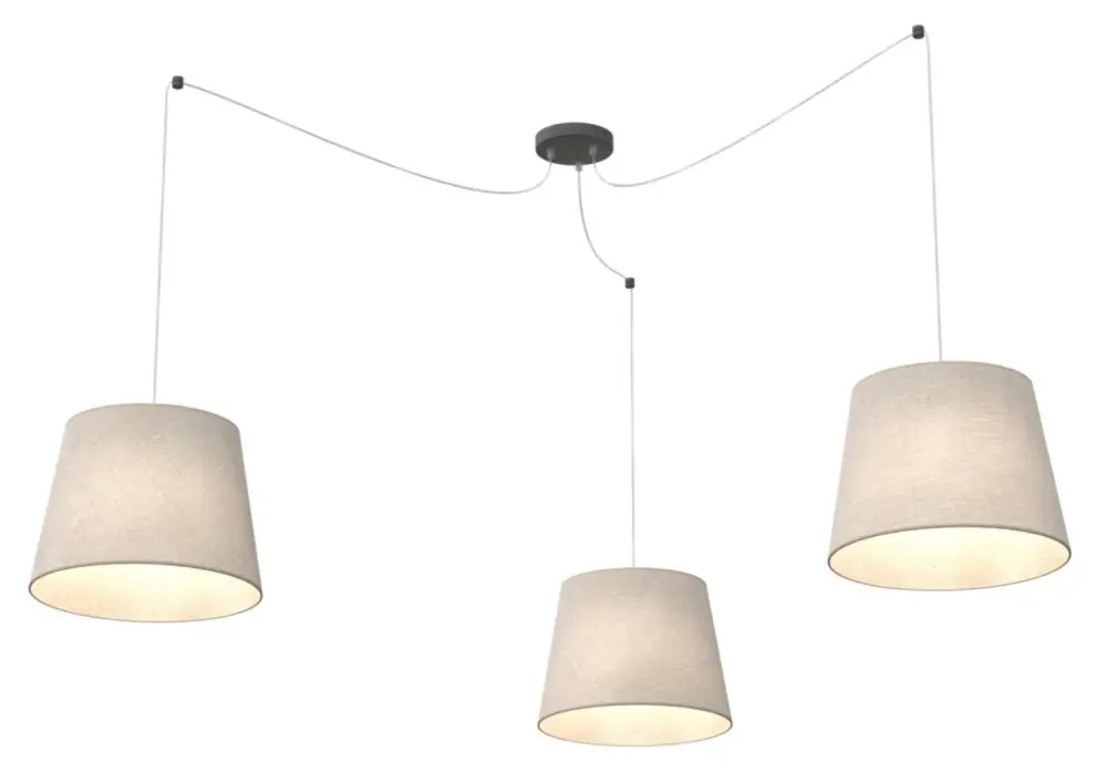 Szybka wysyłka Lampa sufitowa Ascot x3 beżowa