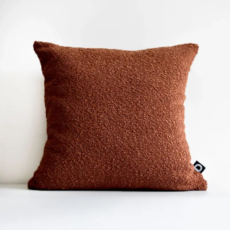 Bezpieczna płatność Poszewka Boucle 40x40 cm rdzawobrązowa