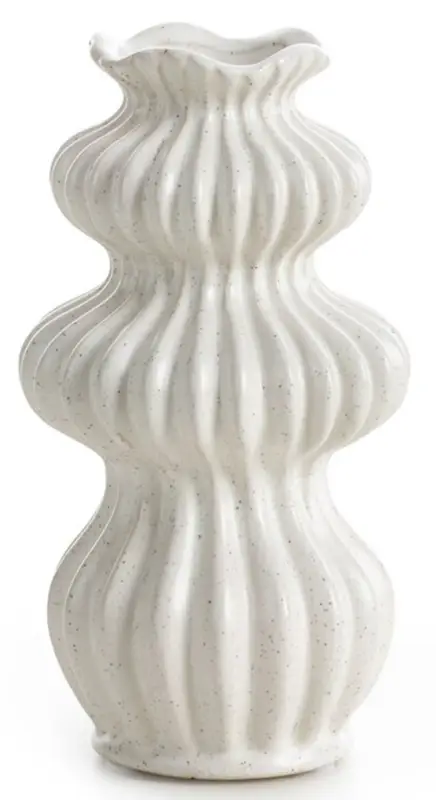 Darmowy zwrot Wazon Sequis ceramiczny biały