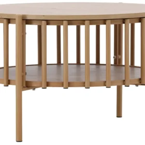 Sprawdź teraz Stolik kawowy Rubbo okrągły 80 cm jasne drewno