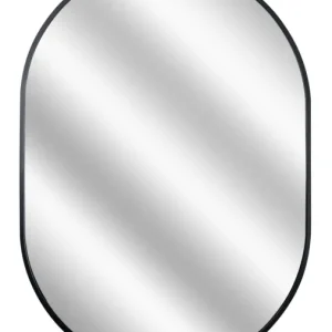 Lustro wiszące w aluminiowej ramie Eclipse 70x50 cm czarne Oferta limitowana