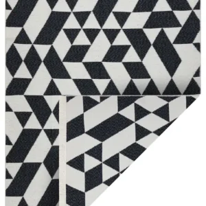 Dywan Twin 140x190 cm czarny / krem geometryczny Obniżka ceny