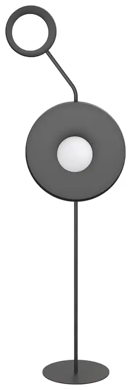 Lampa podłogowa Kiss x2 czarna Szybka dostawa