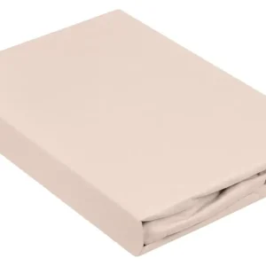 Zniżka Prześcieradło jersey Herrent z gumą na materac 120x200 cm beżowe