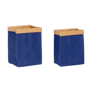 Hübsch kosz na pranie Laudromat 38 x 25 x h50, 39 x 34 x h55 cm 2-packkolor niebieski Dodaj do koszyka