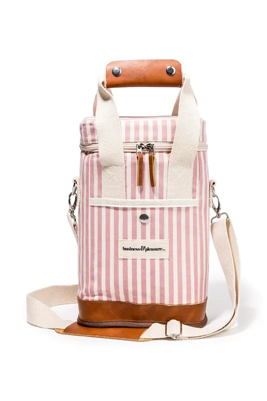 Najlepsza cena Business & Pleasure Co. torba termiczna na wino 34,5 x 27 x 12,7 cmBPA-WCB-LAU-PNK