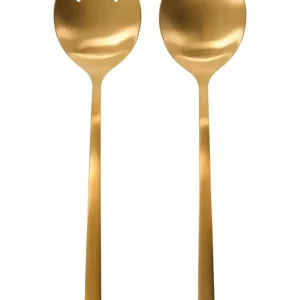 Bezpieczna płatność House Doctor łyżki sałatkowe HDGolden 5,5 x 23 cm 2-packkolor zielony