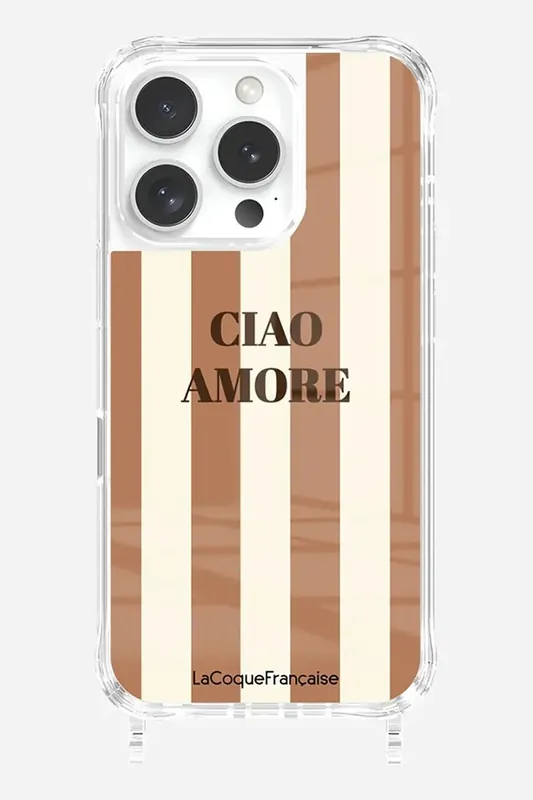 Rabat LaCoqueFrançaise etui na telefon iPhone 16kolor brązowy