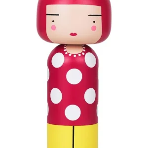 Lucie Kaas lalka kokeshi Dot Alder Wood Wysoka jakość