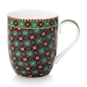 Pip Studio zestaw kubków Clover Green 145 ml 6-packkolor multicolor Super okazja