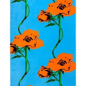 Kenzo ręcznik plażowy bawełniany KPOP Turquoise 100 x 170 cmkolor multicolor 1068013 Promocja