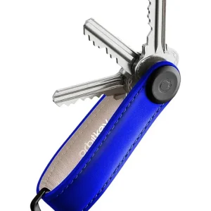 Kup online Orbitkey etui na klucze skórzane Leather 8,6 x 2,2 cmkolor niebieski KLT2.UTM.101