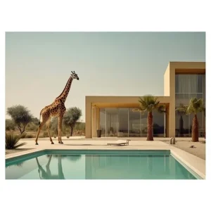 HARTMAN grafika na szkle a.i. art Urban Zoo 13 27,94 x 35,56 cm Łatwy zwrot