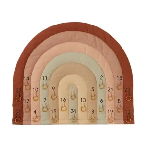 Bezpieczne zakupy OYOY kalendarz adwentowy dla dzieci Rainbow Christmas Calendar