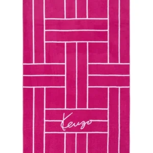 Bezpieczna płatność Kenzo ręcznik plażowy bawełniany KTATAMI Fuchsia 90 x 170 cmkolor różowy 1062621