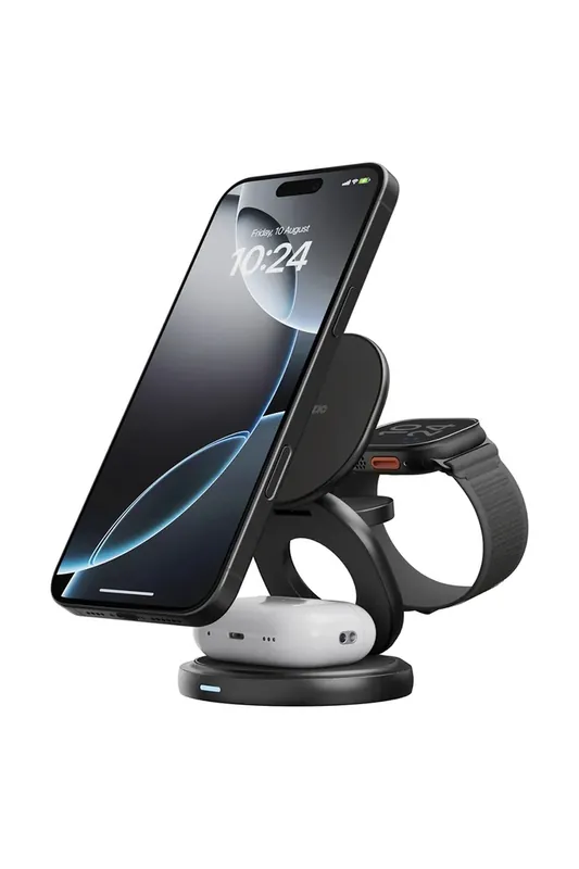 Tani Bazic ładowarka indukcyjna 15W Fast Charging MagSafekolor szary GM-GYRE360-GUN