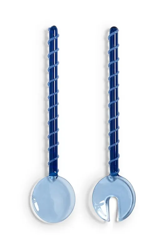 &k amsterdam łyżki sałatkowe sling blue 2-packkolor niebieski Darmowa dostawa