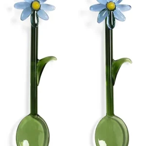 &k amsterdam zestaw łyżeczek flora blue 2-packkolor zielony Kup teraz