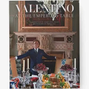Promocja Assouline książka Valentino: At the Emperor's Table by Valentino Garavani, English