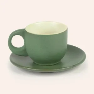 Calma House zestaw filiżanek ze spodkami Matcha 2-pack Tylko do końca tygodnia