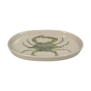 Dostępne od ręki home & lifestyle półmisek do serwowania Crab 2,5 x 18 x 28,8 cmkolor beżowy