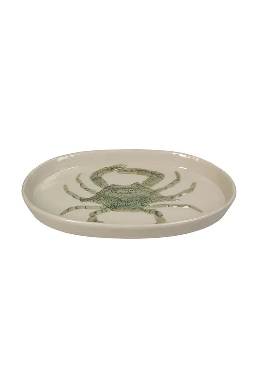 Dostępne od ręki home & lifestyle półmisek do serwowania Crab 2,5 x 18 x 28,8 cmkolor beżowy