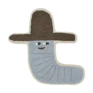 Niska cena OYOY dywanik wełniany Calle Cowboy 85 x 82 cmkolor multicolor