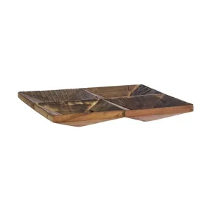 Wyjątkowa oferta Madam Stoltz taca dekoracyjna 34 x 34 x 5 cmkolor brązowy MBN08