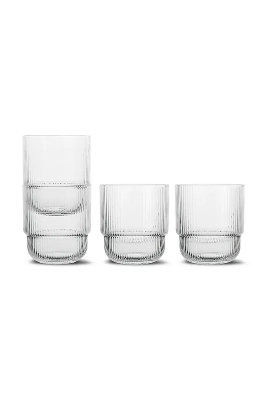 Najlepsza cena Sagaform zestaw szklanek Blanka 400 ml 4-packkolor transparentny