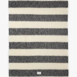 Bezpieczna płatność La Mania koc wełniany Mohé Stripes 150 x 200 cmkolor multicolor
