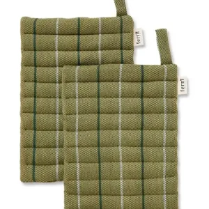 ferm LIVING rękawice kuchenne Ito Pot Holder 2-packkolor zielony Szybka dostawa