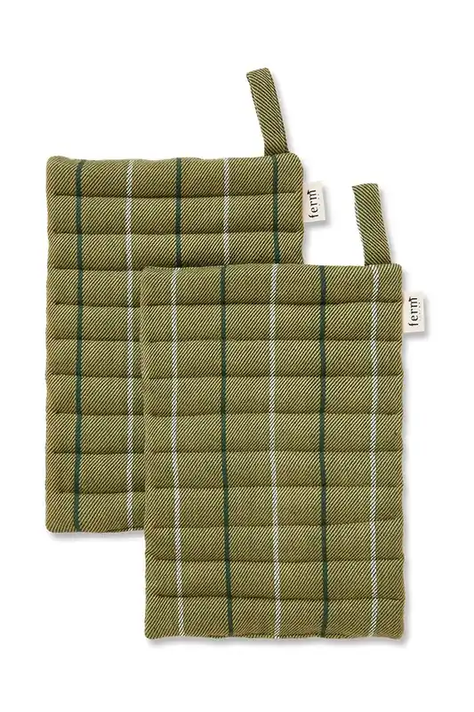 ferm LIVING rękawice kuchenne Ito Pot Holder 2-packkolor zielony Szybka dostawa